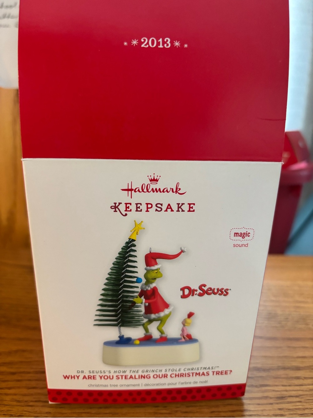 Hallmark Magic Ornament “Why Are You Stealing Our Tree? Grinch 2014